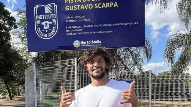 Jogador famoso inaugura pista de skate e vira alvo de denúncia trabalhista