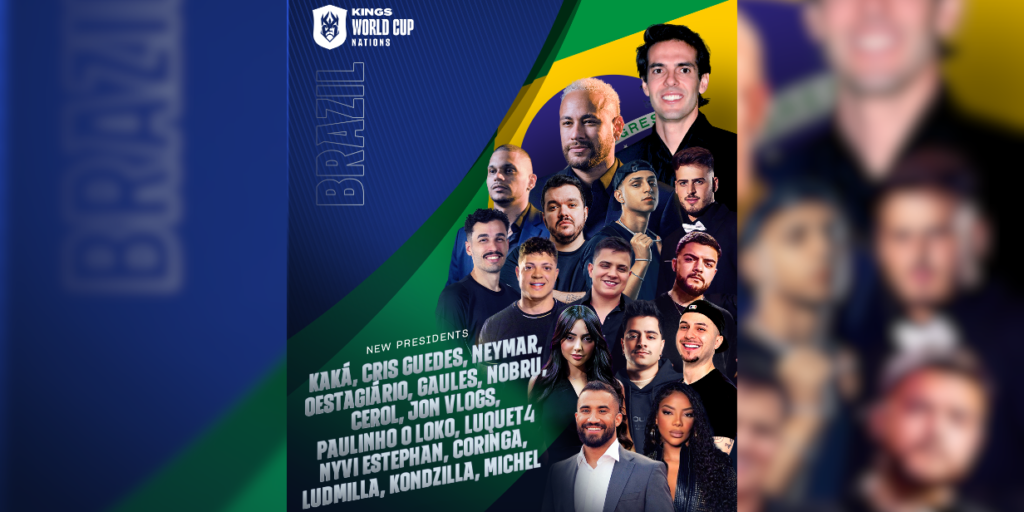 Kings League Brasil é anunciada para 2025 com participação de Neymar, Vini Jr. e Kaká