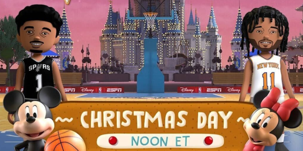 NBA no Natal: ESPN e Disney+ transmitem 5 jogos no dia 25, com versão animada de partida real