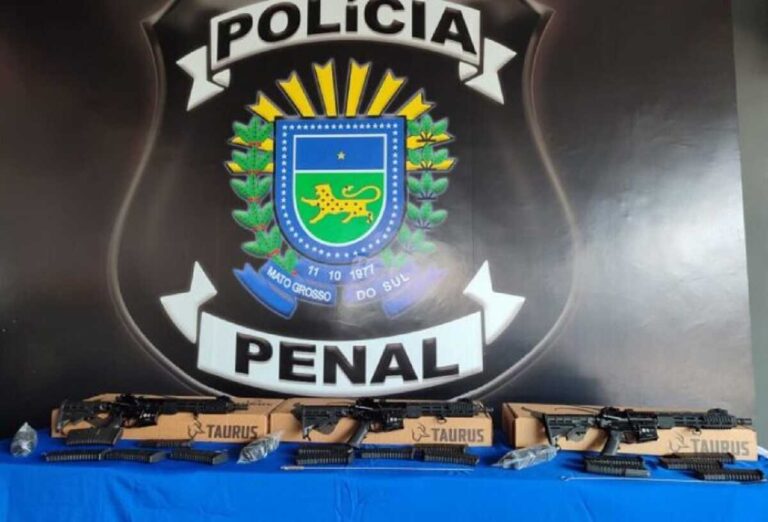 Policiais penais de MS recebem 20 fuzis para segurança em presídios de MS