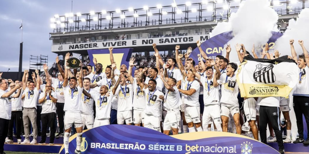 Prêmio do Santos por título da Série B equivale a pouco mais de 7% do que Botafogo levará na Série A