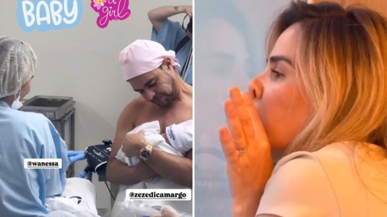 Wanessa Camargo entra em sala de parto da irmã e surpreende Graciele e Zezé