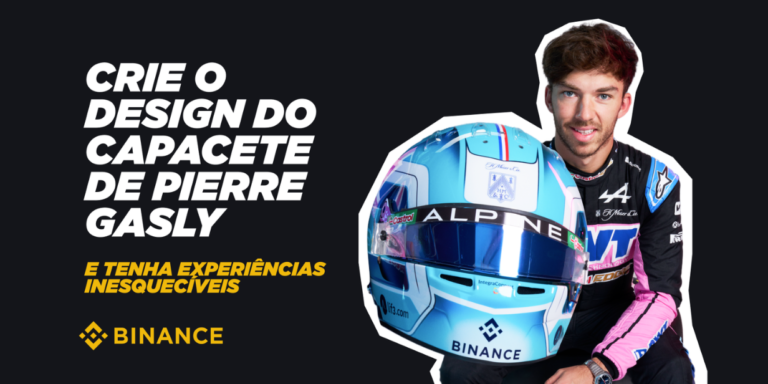 Binance repete promoção em que fãs da F1 poderão criar design para capacete de Pierre Gasly