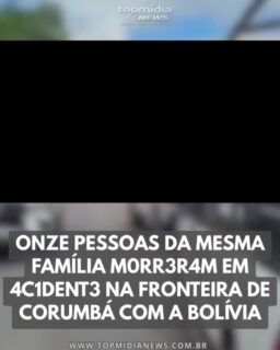 Onze pessoas mσrrεram em um grαvε acidente envolvendo uma van na Rodovia Bioceânica, entre as cidades de Puerto Suárez e Puerto Quijarro, região de fronteira com Corumbá, em Mato Grosso do Sul. 

A tragédia ocorreu na manhã desta segunda-feira (12). Conforme as informações das autoridades bolivianas, divulgadas pelo site Diário Corumbaense, as vítimas seriam sete adultos e quatro crianças da mesma família. O grupo voltava de uma festa de aniversário quando o veículo saiu da pista e colidiu violentamente contra uma árvore às margens da rodovia, que conecta a Bolívia ao Brasil. 

A informação foi confirmada pelo chefe de polícia de Puerto Quijarro, major Rodríguez. Segundo ele, os corpos foram levados ao necrotério municipal, onde aguardam identificação oficial por parte dos familiares. 

Além das mσrtεs, outras quatro pessoas que estavam na van ficaram feridas. Elas foram socorridas e encaminhadas para hospitais de Puerto Quijarro e Puerto Suárez. Uma das vítimas, uma menina, foi transferida para Santa Cruz de la Sierra em estado grαvε. Há ainda a informação de que outra pessoa teria sido levada ao Pronto-Socorro de Corumbá, no lado brasileiro da fronteira. 

Em entrevista à emissora Unitel, de Puerto Suárez, o agente de trânsito Miguel Lipe Calizaya afirmou que um adolescente, com idade estimada entre 13 e 14 anos, seria o possível condutor do veículo. 

O menor também está entre as vítimas fatais. Como uma sequência tão absurda de falhas ainda permite que adolescentes estejam ao volante e famílias inteiras paguem com a vida por isso?