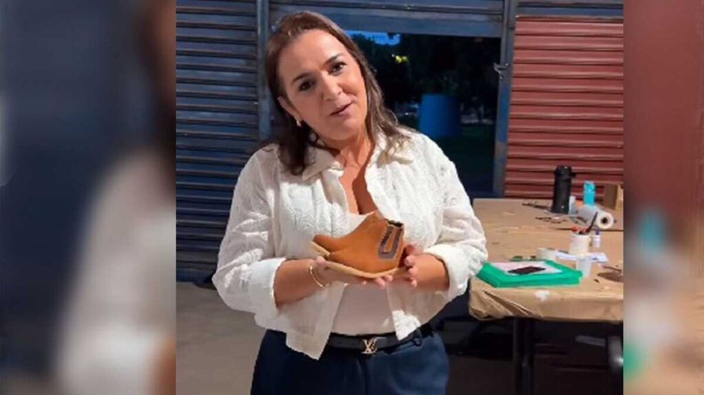 Adriane vistoria e elogia kits e uniformes das crianças em Campo Grande