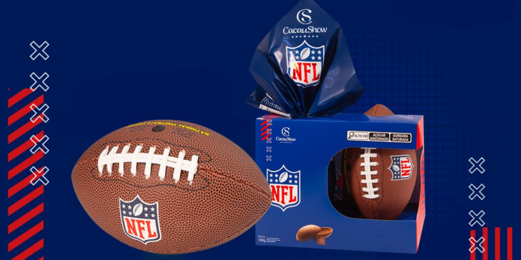 Cacau Show e NFL repetem colaboração para Páscoa com ovo de chocolate