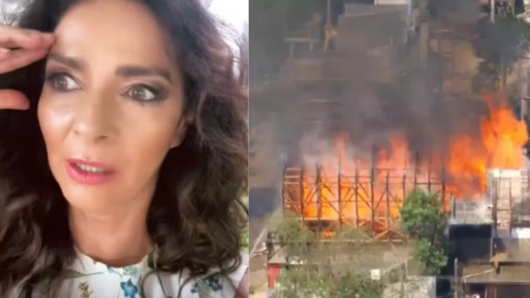 Claudia Ohana fala de incêndio nos Estúdios Globo: 'Está uma loucura'