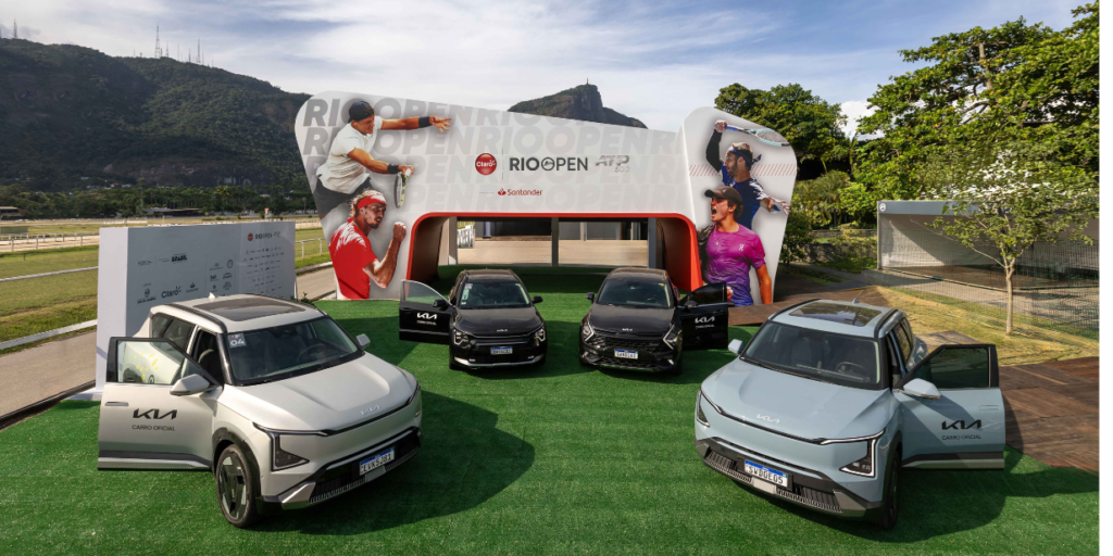 Kia ativa Rio Open com frota 100% elétrica e parceria com PremieRpet