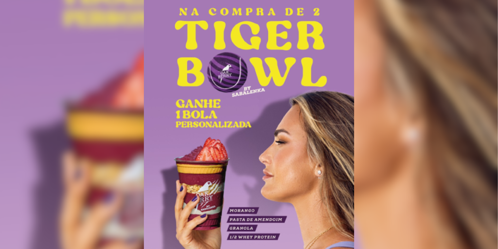 Oakberry usa embaixadora Aryna Sabalenka, número 1 do mundo, para ativar presença no Rio Open