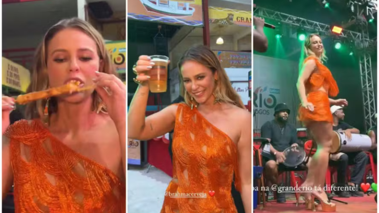 Paolla Oliveira celebra pré-Carnaval e ignora críticas sobre o corpo