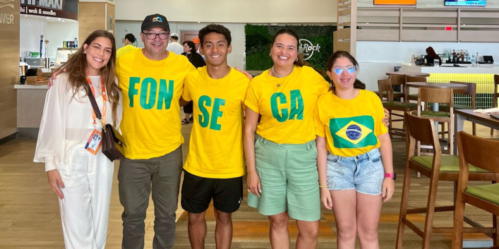 Grupo de torcedores brasileiros no Miami Open - Divulgação
