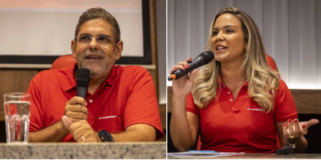 João Guilherme e Daniela Boaventura, principais contratações da FlaTV - Hermes de Paula / Flamengo