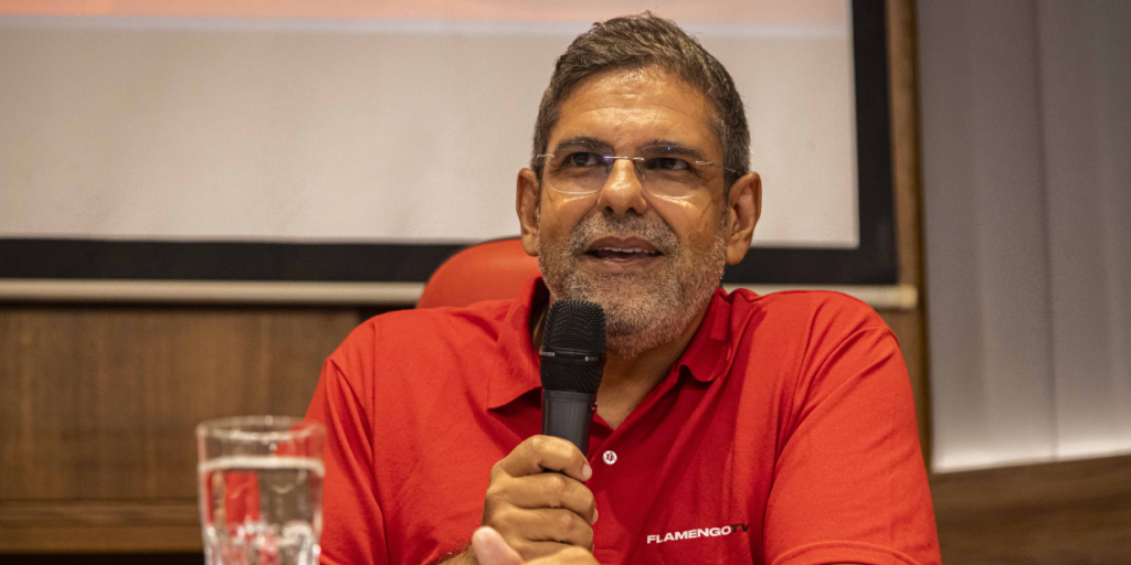 João Guilherme será o narrador principal da FlamengoTV - Hermes de Paula / Flamengo