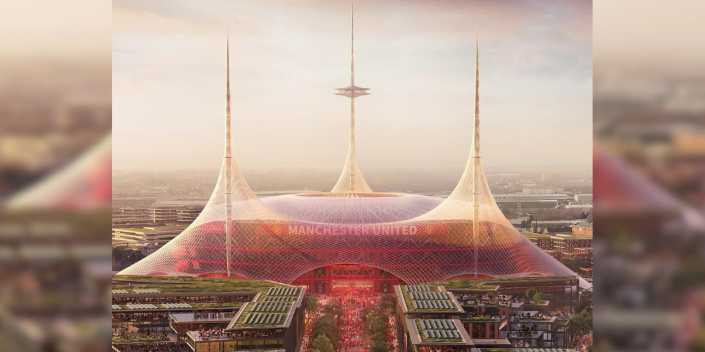 Manchester United divulga projeto de novo estádio com capacidade para 100 mil torcedores