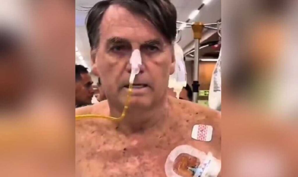 'Soluços que tiram qualquer ser humano do sério', diz Bolsonaro na UTI